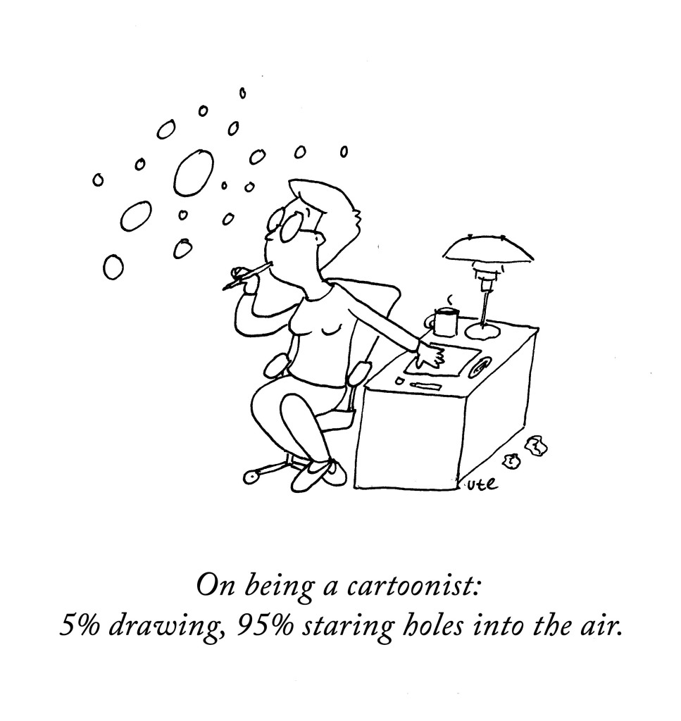 Cartoon: On being a cartoonist by Ute Hamelmann